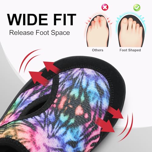 Image of LeIsfIt Wide Toe Box Diabetic Shoes for Women Zero Drop Barefoot Sneakers Breathable Adjustable for Edema Swollen Feet & Seniors