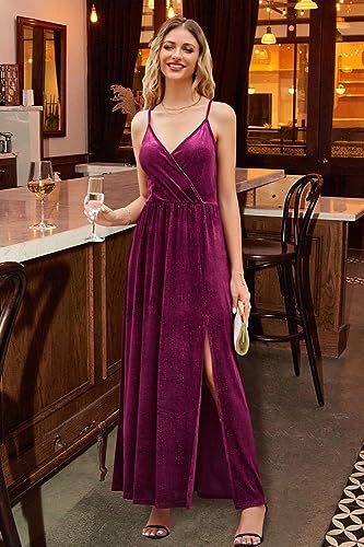 Image of II ININ Women's 2025 Maxi Sundresses Summer Beach Long Wrap V-Neck Floral /Solid Casual Dress for Women