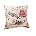 HOTNIU Housse de Coussin 45 x 45 cm avec Fermeture Éclair - Taie d'oreiller Carré Decoratif pour Maison Decor Salon Chambre Canapé, Imprimé #QAN
