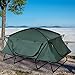 Tangkula Tent Cot Folding Waterproof 2 Person Hiking Elevated Camping Tent with Carry Bag