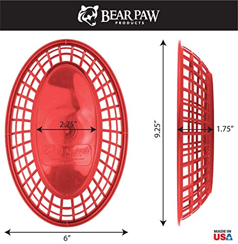 image for Bear Paw Products Bear Paws - Food Baskets - Plastic Basket - Oval Bre