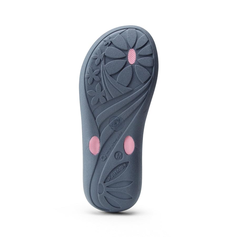 Image of OKABASHI Women's Breeze Flip Flop | Contoured Footbed w /Arch Support for All-Day Comfort | Slip-Resistant & Waterproof | Sustainably Made in The USA