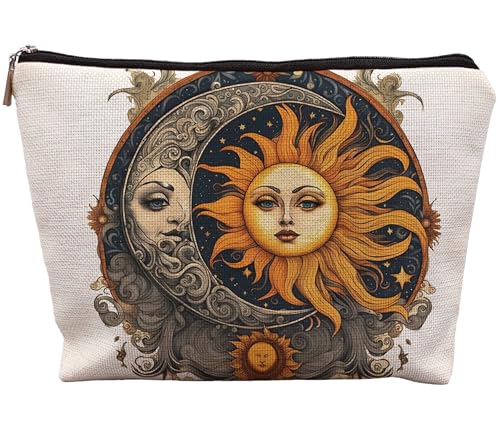 uinwk Celestial Dreamcatcher Makeup Bag for Women, Witchy Makeup Bag, Aesthetic Makeup Bag, Witchy Gifts for Women, Witchy Stuff, Witch Gifts Cosmetic Bag, Halloween Gifts Makeup Pouch, xM-nvxl-01