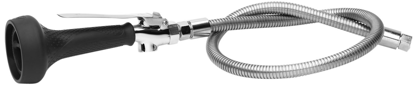 T&S Brass B-0100-08 Spray Valve (B-0108) With 44-Inch Flexible Stainless Steel Hose (B-0044-H), Less Handle