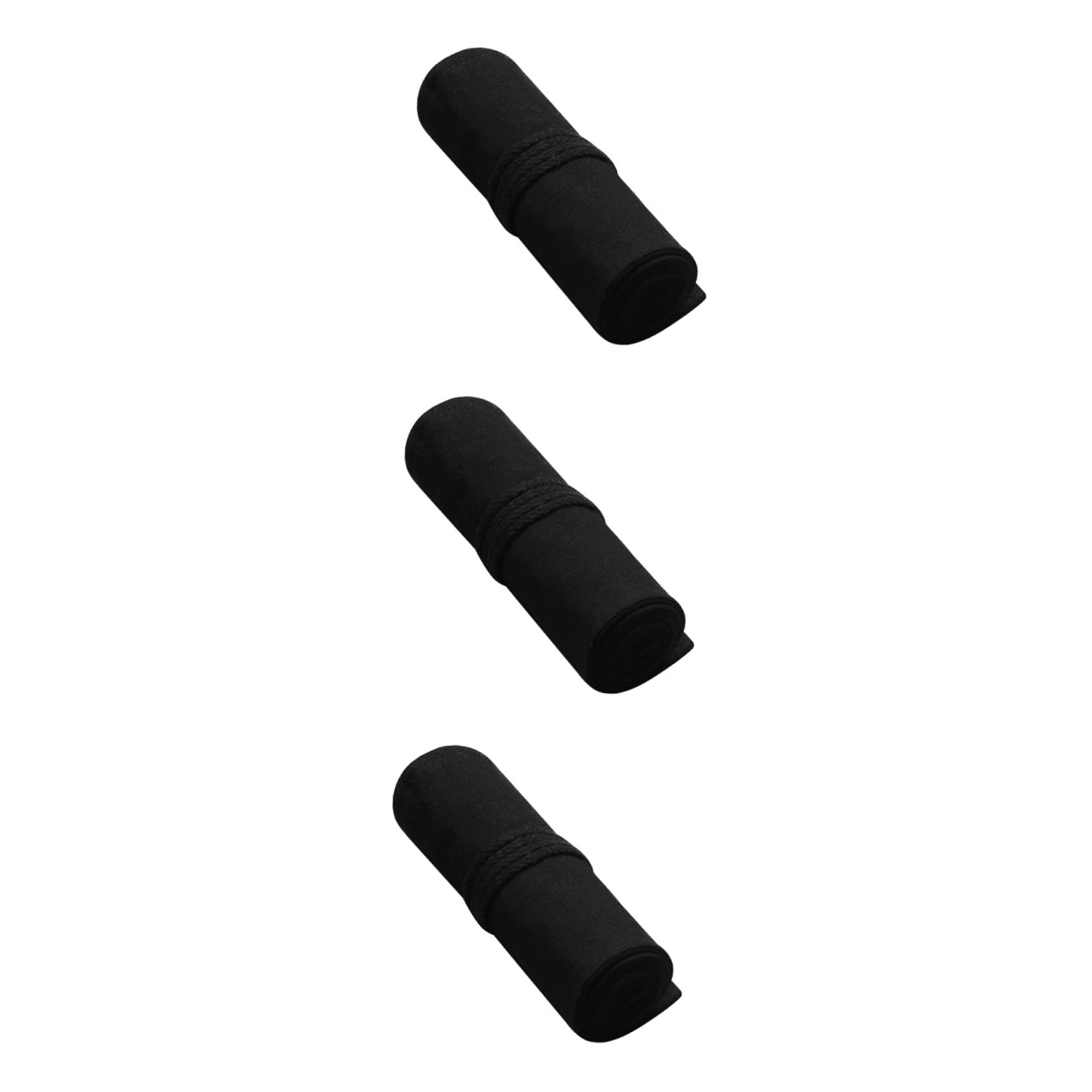 Ciieeo 3pezzi Astuccio Rotolo Tela Portatile Per Artisti Scomparti Per Pennarelli Pennelli e Matite Colorate Design Elegante e Pratico Per Viaggi e Scuola Nero