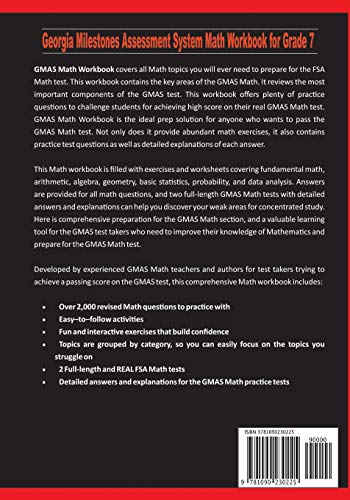 Georgia Milestones Assessment System Math Workbook for Grade 7: Abundant Exercises and Two Full-Length GMAS Math Practice Tests - Image 2