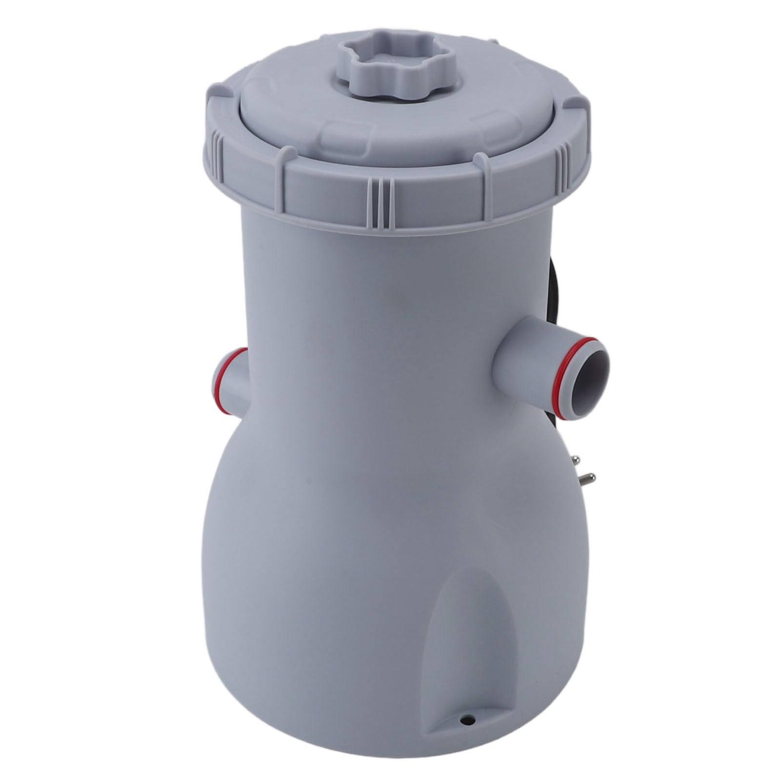 Pompa Filtro a Cartuccia Trasparente a 35 W Efficiente per Piscine Fuori Terra 530 GPH Porta della Pompa per la Manutenzione della Piscina Fuori Terra (Plug 220v)