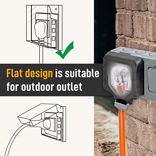 Firmerst 25 Ft 14/3 Lighted Outdoor Extension Cord Sjtw Flat Plug #TOP3