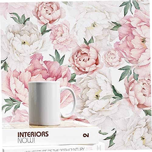 Papel pintado floral de peonía para proyectos de decoración creativa 6