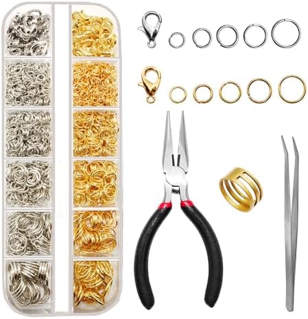 1200 Pcs Crimp Beads Kit for Jewelry Making, Acejoz Crimp Beads, Crimp ...