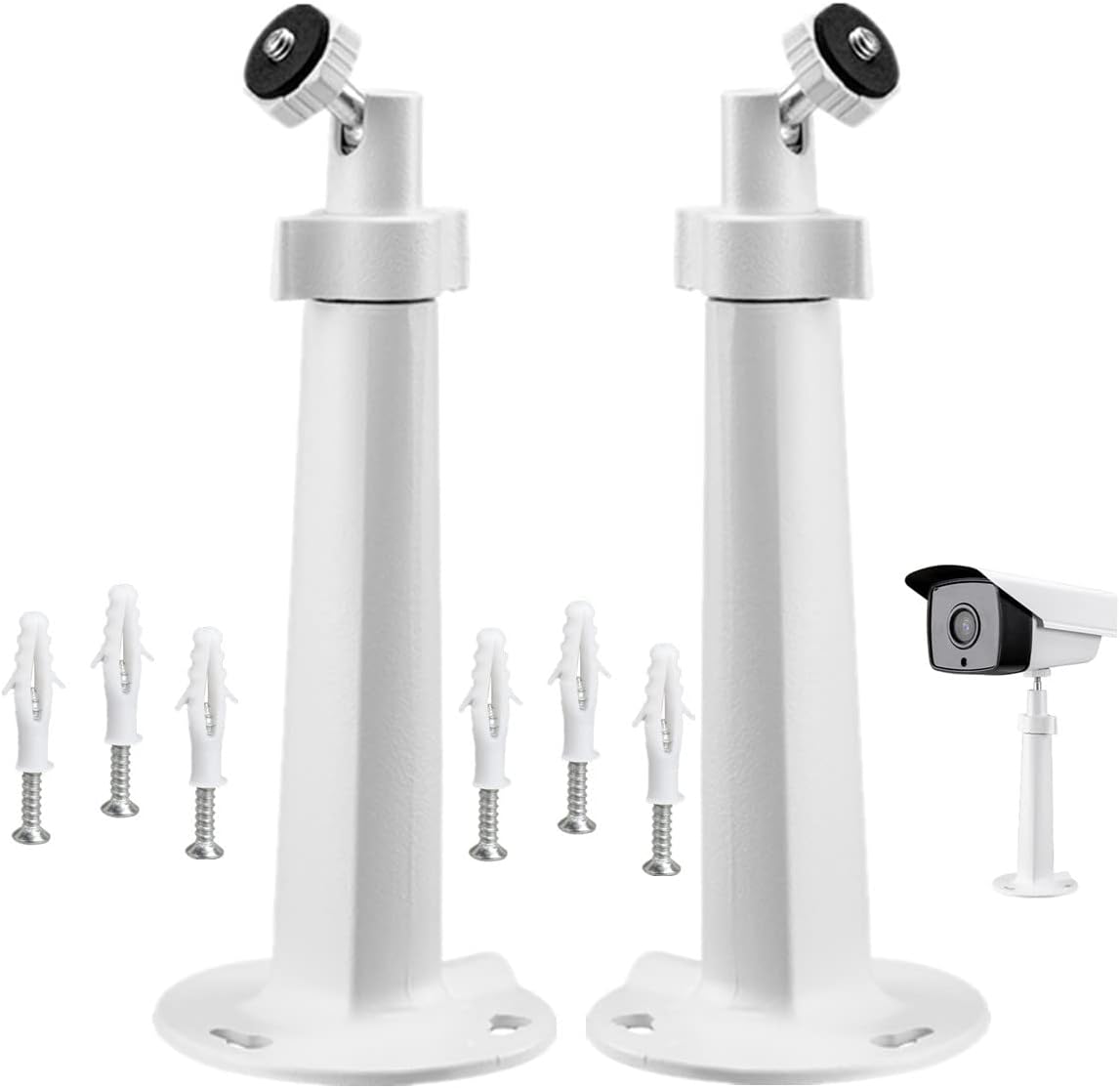 Security Camera Universal Mounting Bracket, Wall Ceiling Mounts Stand Holder Bracket Adjustable Compatible with Wireless Arlo Pro Security CCTV Surveillance Camera