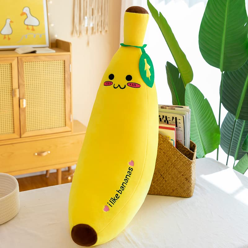 Big Animal Pillow Cushion Yellow Banana Funny Large Shape Cute Pillow (80cm)