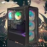 STGAubron Gaming PC Computer Desktop, 13th Gen Intel Core i5-13400F up to 4.6G, GeForce RTX 3050 6G, 16G DDR4, 512G SSD, RGB Fan x4, WiFi 6 & BT 5.2, Windows 11 Home - Image 4