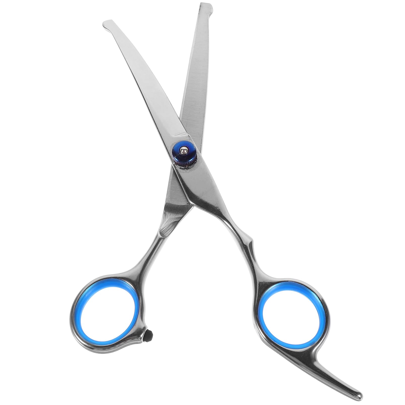 Totority 1pc Pet Hairdressing Scissors Rust Portable Trimmer with Round Head Design for Safe Grooming Ergonomic Handle for Comfortable Grip for Home and Professional Pet Care Silver