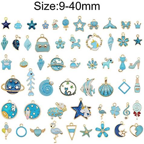 60pcs 30 Pairs Enamel Charms for Jewelry Making Wholesale Bulk Lot Craft DIY Findings