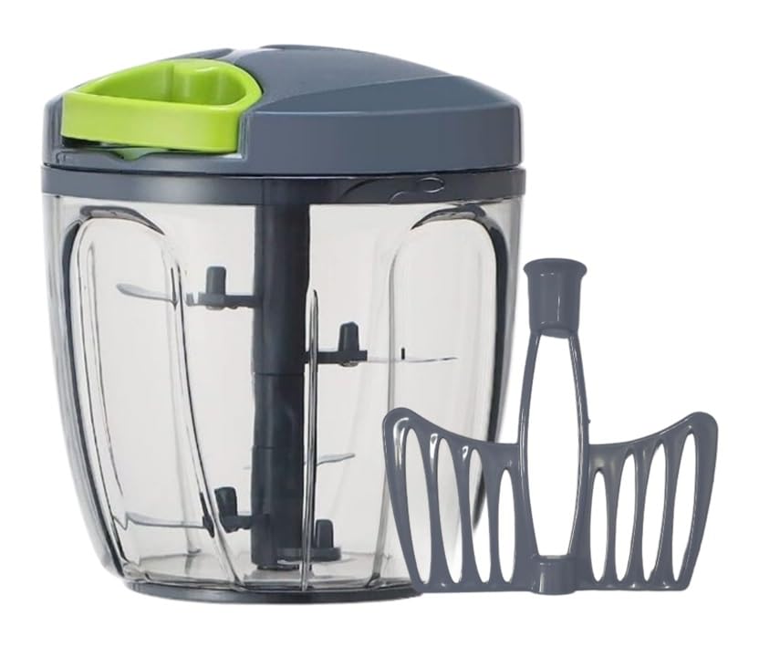 Homes Pulse Vegetable Chopper For Kitchen | 2-In-1 | Heavy Duty | 6 Blades | 950Ml, Grey (B0CLP83MCP) Amazon Price History, Amazon Price Tracker