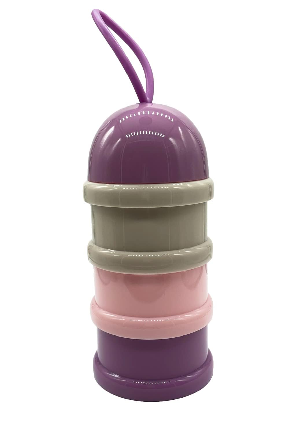Mini Baby � Eco Friendly BPA-Free 3 Layers Powder Baby Food-Storage Container Multi-Storage Portable Spill Proof Tiffin Box - Plastic (Purple)-image-13