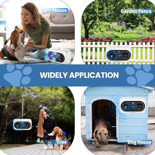 Bubbacare Anti Bell Gerät Hunde, Antibell Ultraschall Gerät bis zu 50 Fuß, 3 Einstellbare Stufen Antibell für Hunde, Bellkontrollgerät für den Innen- und Außenbereich