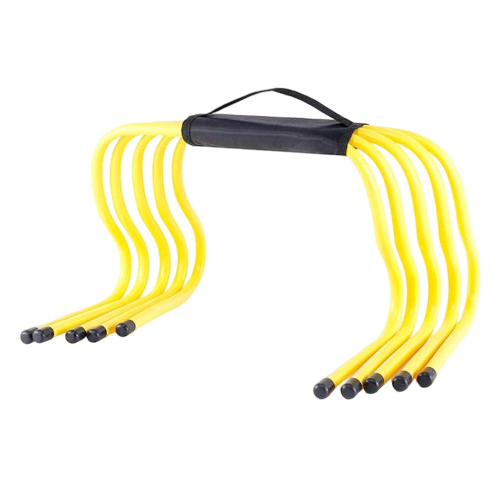 perfk 5 Pezzi di Ostacoli per L'agilità Et velocità, Attrezzatura da Allenamento da Calcio, Ostacoli Allenamento per Agilità E velocità, delle Gambe, Abilità, Equilibrio, Controllo del Corpo, 30 Cm