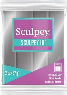 Sculpey S302 1130 Art Clay III, Silver