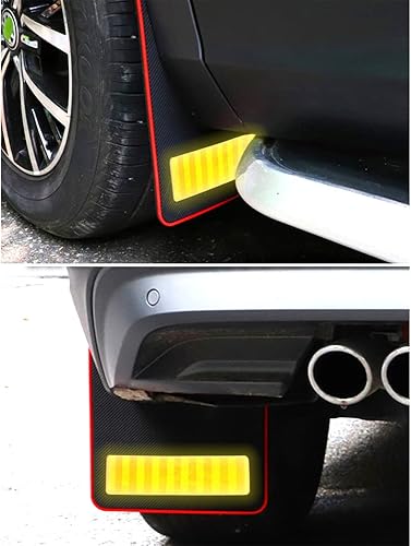 Miniatura 2 de 4 protectores reflectantes de goma suave para automóvil, modificados para vehículos universales (amarillo)