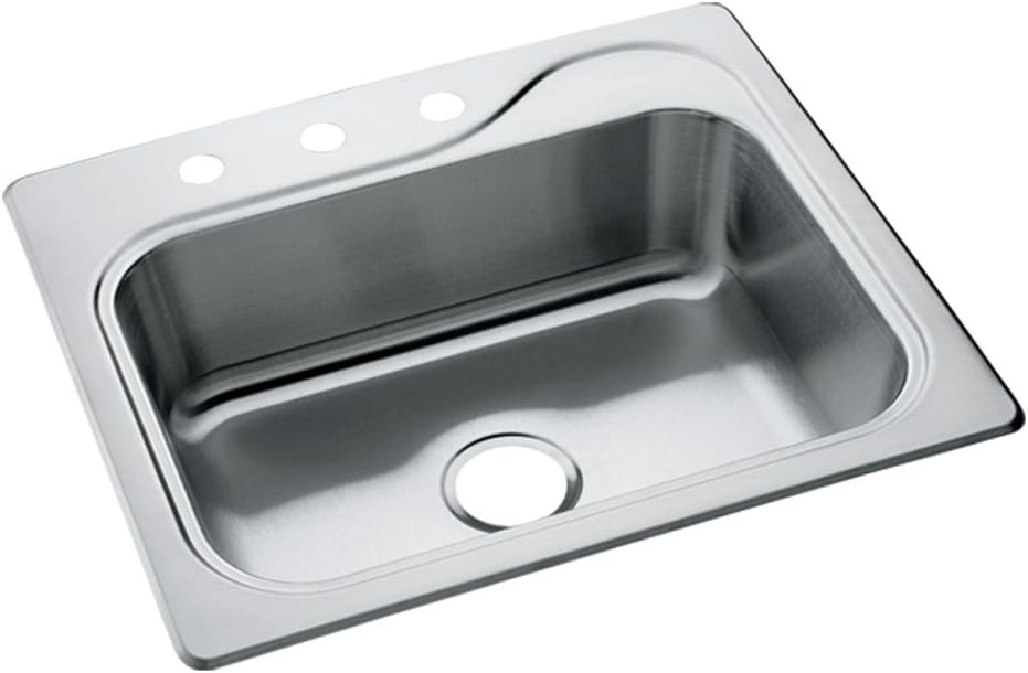 Southhaven 25'' Stainless Steel Single Bowl Kitchen Sink