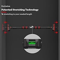 Vista 4 de ONETWOFIT Pull Up Bar For Doorway, 1-Sec Stretching Door Frame Chin Up Bar No Screw Adjustable Width Strength Training Pull Up Bars, Max Load 440lbs