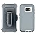 AlphaCell Cover Compatible with Galaxy S7 | Full Body Protection with Carrying Belt Clip | Shock-proof Protective (Grey)