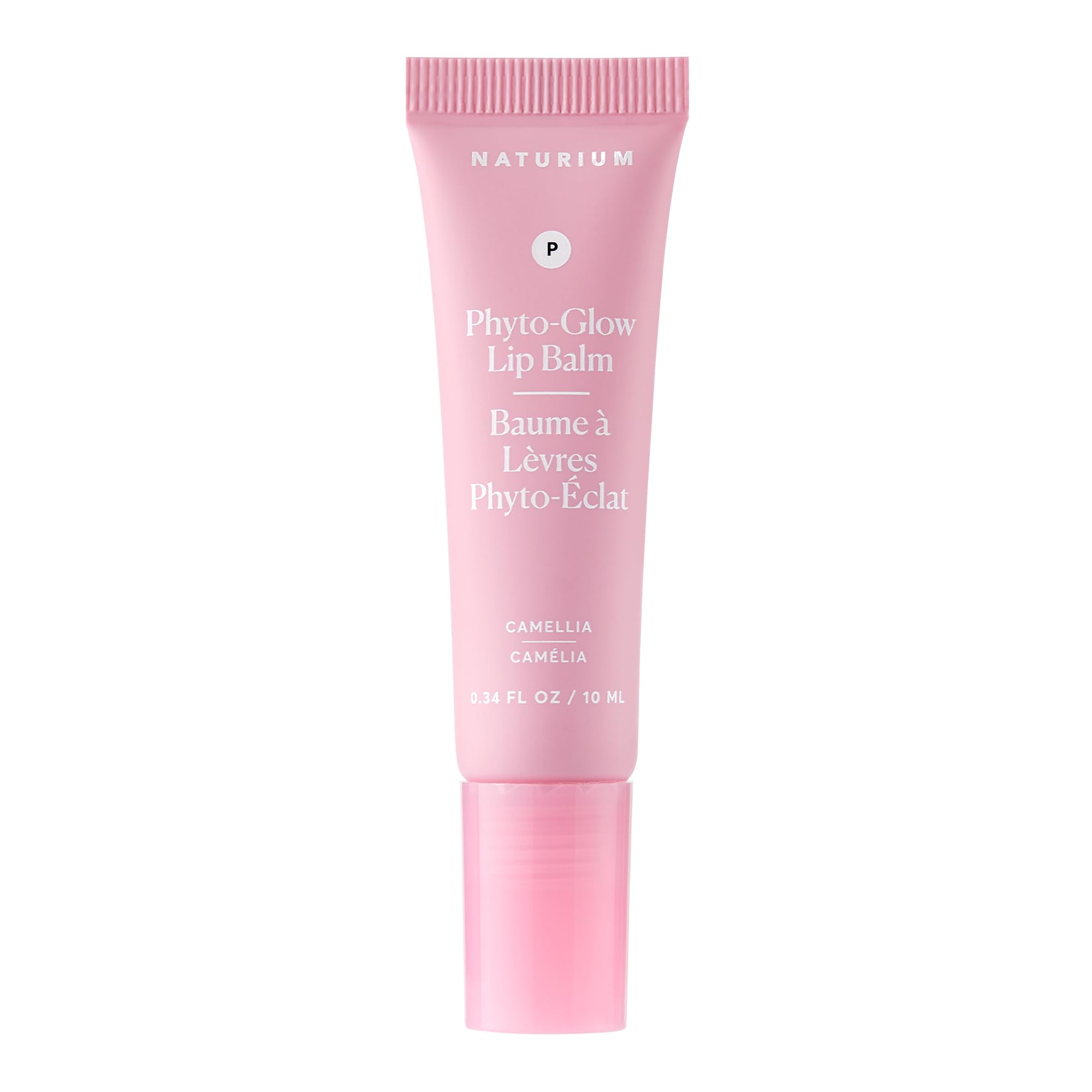 Naturium Phyto-Glow Lip Balm, Hydrating Lip Care with a Glossy Finish, 0.34 oz Camellia