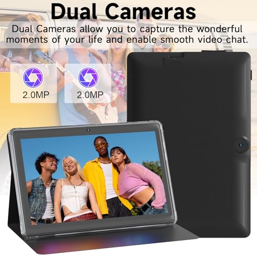 Image of 7 Inch Android 15.0 Tab PC RAM 8GB (3+5 Expansion) ROM 32GB IPS 1024x600 BT 5.0 WiFi6 2.4G + 5G 2MP + 5MP Dual Cameras YouTube Netfilx