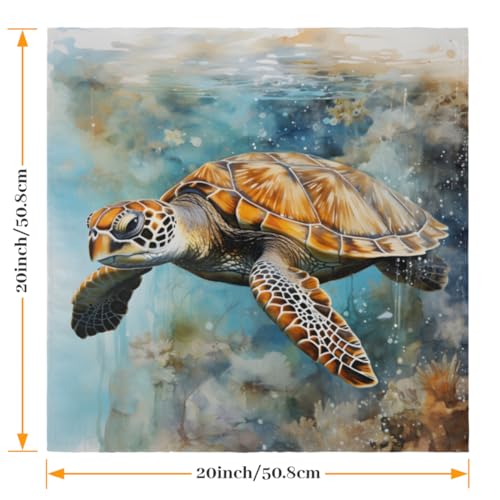 Set de 6 Servilletas de Tela Tortuga 50.5x50.5 cm miniatura 2