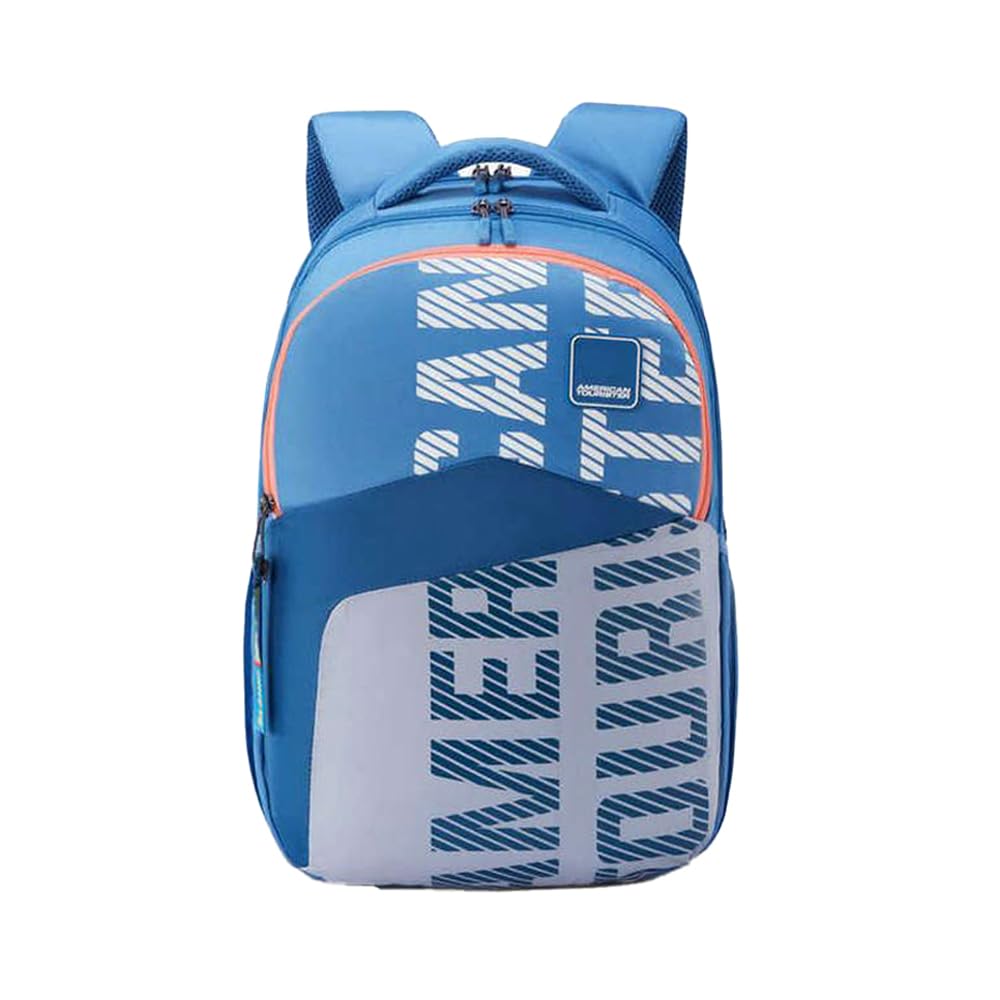 Zipper Sest 3.0 Polyester Men's 4 Compartment Backpack (Free Size, Blue)