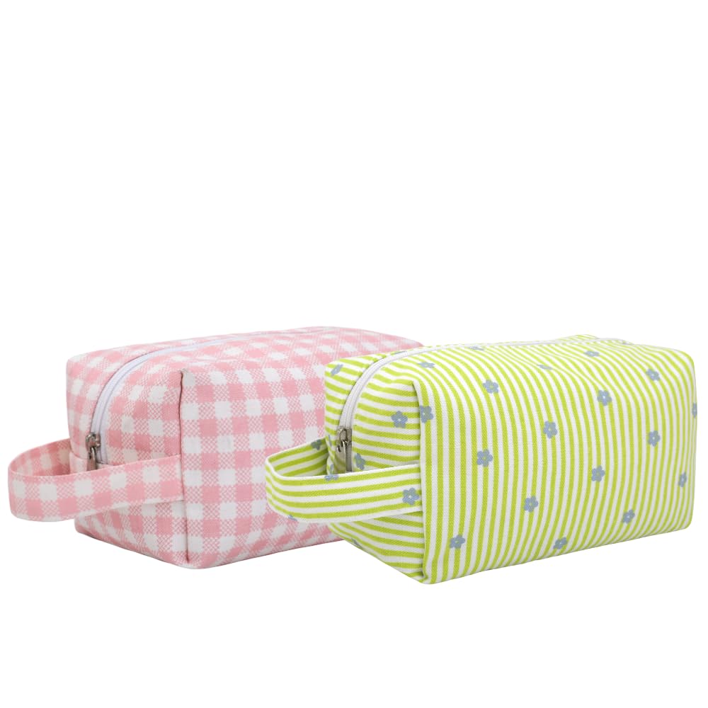 Ecoright Cosmetic Bag, Toiletry Bag for Women, Cosmetic Bag with compartments, Travel Cosmetic Bag, Toiletry Bag for Traveling for Daily Essentials(Pack of 2)