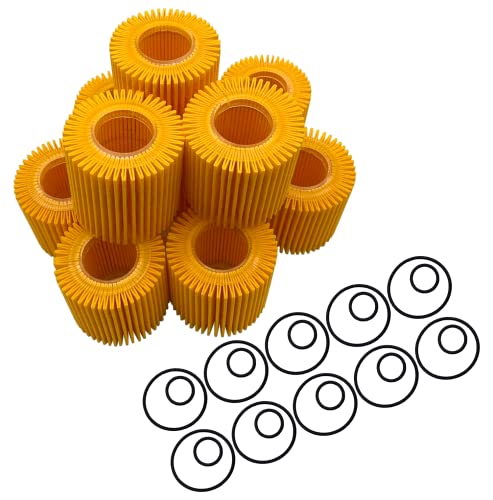 Optimister オイルフィルター エレメントキット オイルエレメント オイルフィルターレンチ エンジン プリウス ノア クラウン 互換 汎用 10セット