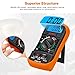 ULTRICS Digital Multimeter, Voltmeter Ammeter Ohmmeter Circuit Checker with Backlight LCD Test Leads, Portable Multi Tester Measures OHM AC DC Voltage Current Resistance Continuity Diodes Transistor