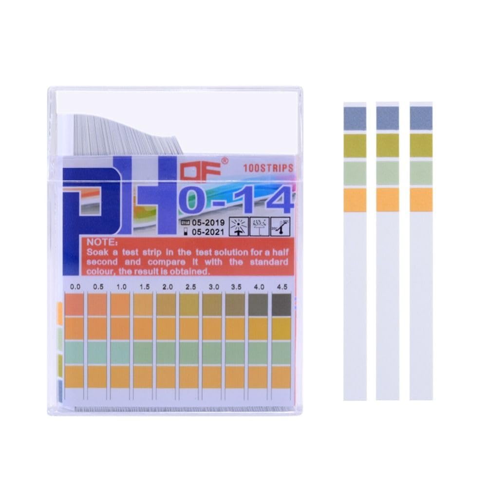 Bottle of pH test strips