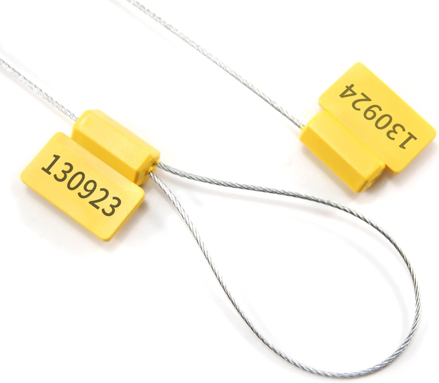 High Security UHF RFID Cable Seals Pull Tight Numbered Metal Security Seals RFID Anti-Tamper Truck Seal Trail Shipping Self-Locking Tags for Transport and Logistics 50 PCS - Image 2