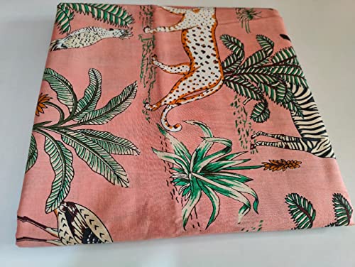 Image of Floral Printed Cotton Fabric Cloth Hand Block Print Fabric Women Material Running Jaipuri Hand Block Printed Women Dress Material Kurtis Natural 44 inch Inches Width 2.5 Meter (Pattern 12)
