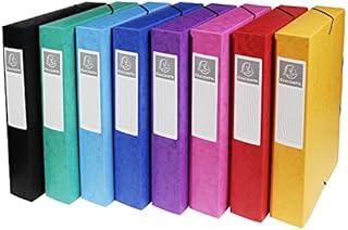 Exacompta Exabox (Manila Cardboard Spine Width 60 mm 50600E Archive Box DIN A4 (Random Color)