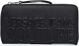 versace jeans geldbörse damen  Versace Jeans Couture Große Geldbörse mit geprägtem Logo, Reißverschluss, Schwarz