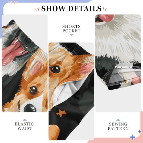 ZZXXB Puppy Dogs Happy Halloween Boys Long Pants Soft Trousers Elastic Waist Kids Lounge Bottoms with Pockets S-XL4