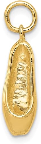 14 K 3-D Zapatillas de ballet colgante