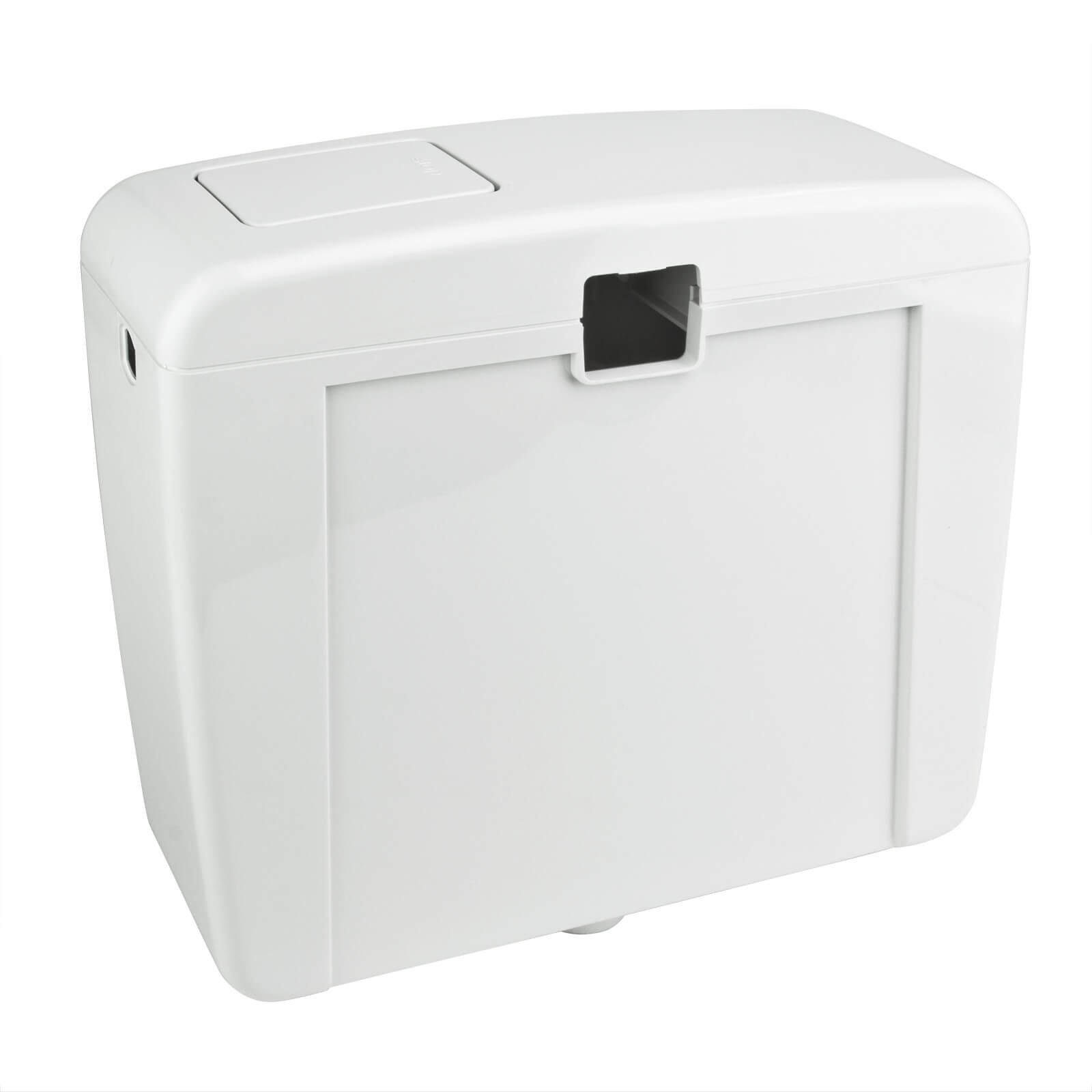 Stabilo-Sanitaer WC Aufputz-Spülkasten Toilette Tiefhängespülkasten Spülung 6-9 Liter einstellbar weiss mit Zubehör Kunststoff Start-Stop-Taste Wassersparfunktion