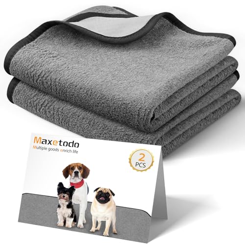 Maxetodo 2PCS 70 x 100cm Traverse Lavabili per Cani, Tappetini Assorbenti per Cani, Riutilizzabili, Antiscivolo, Tappetino per Addestramento Cuccioli, per Cani, Gatti e Animali Domestici Incontinui