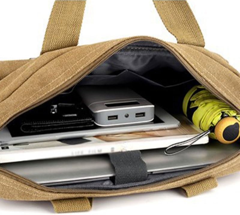 Canvas Men's Handbag Single Shoulder Bag Fashionable Large Capacity Crossbody