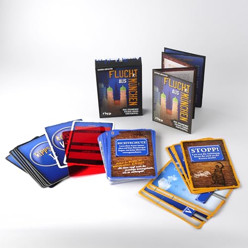 Flucht aus München: Das spannende Escape-Room-Kartenspiel. Tolles Geschenk für Fans von Escape Room, Rätsel, Krimi, True Crime. Zum Geburtstag, Weihnachten, Spieleabend. Ab 12 Jahren
