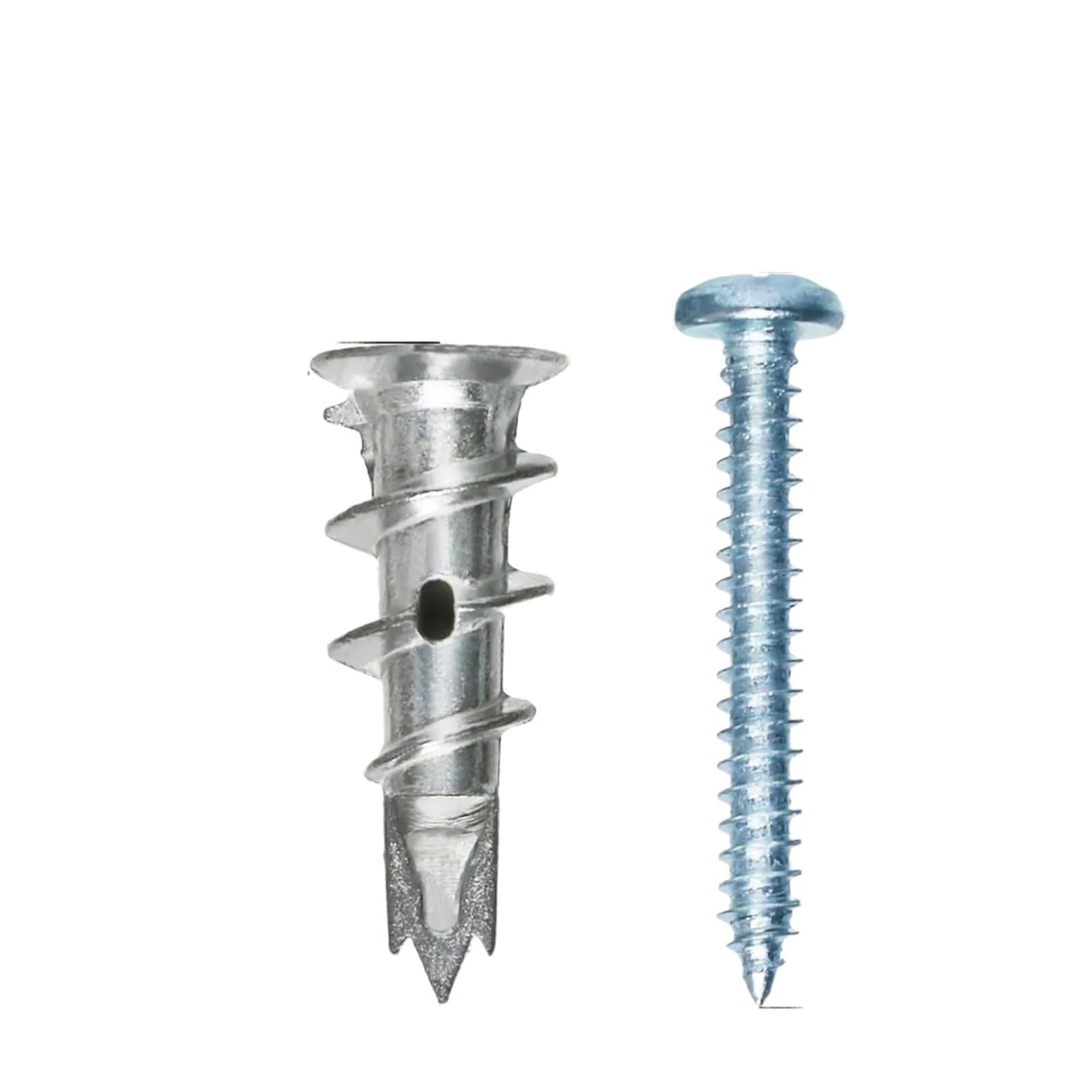 AYUWQZX Self Drilling Drywall Anchors with Screws Kit, Self-Drilling Drywall Anchor Bolt Set, Fiberglass Reinforced Nylon, 120pcs,240pcs(240pcs)