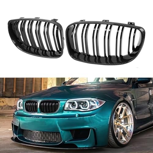 Parrilla de riñón para BMW E81 E82 E87 (2008-2011) en parachoques delantero 3