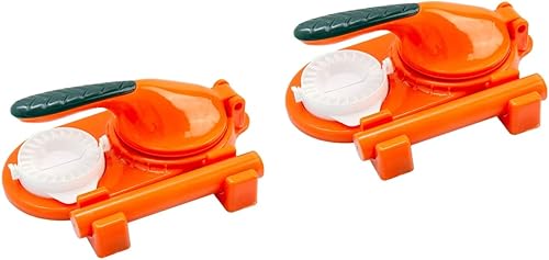 Hemoton 2 juegos de máquina para hacer albóndigas, prensa de albóndigas, mini máquina de prensa de tortillas, moldes de envoltura de bolas de masa