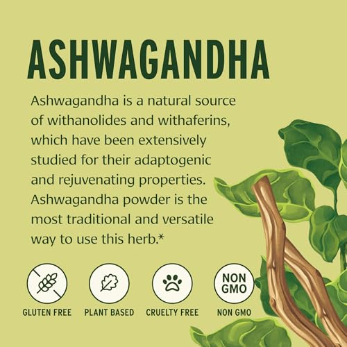 Banyan Botanicals Ashwagandha Powder – Organic Ashwagandha Root – Renowned Herbal Adaptogen for Natural Energy Support and Stress Support* – 1/2lb – Non-GMO Sustainably Sourced Vegan - Image 4